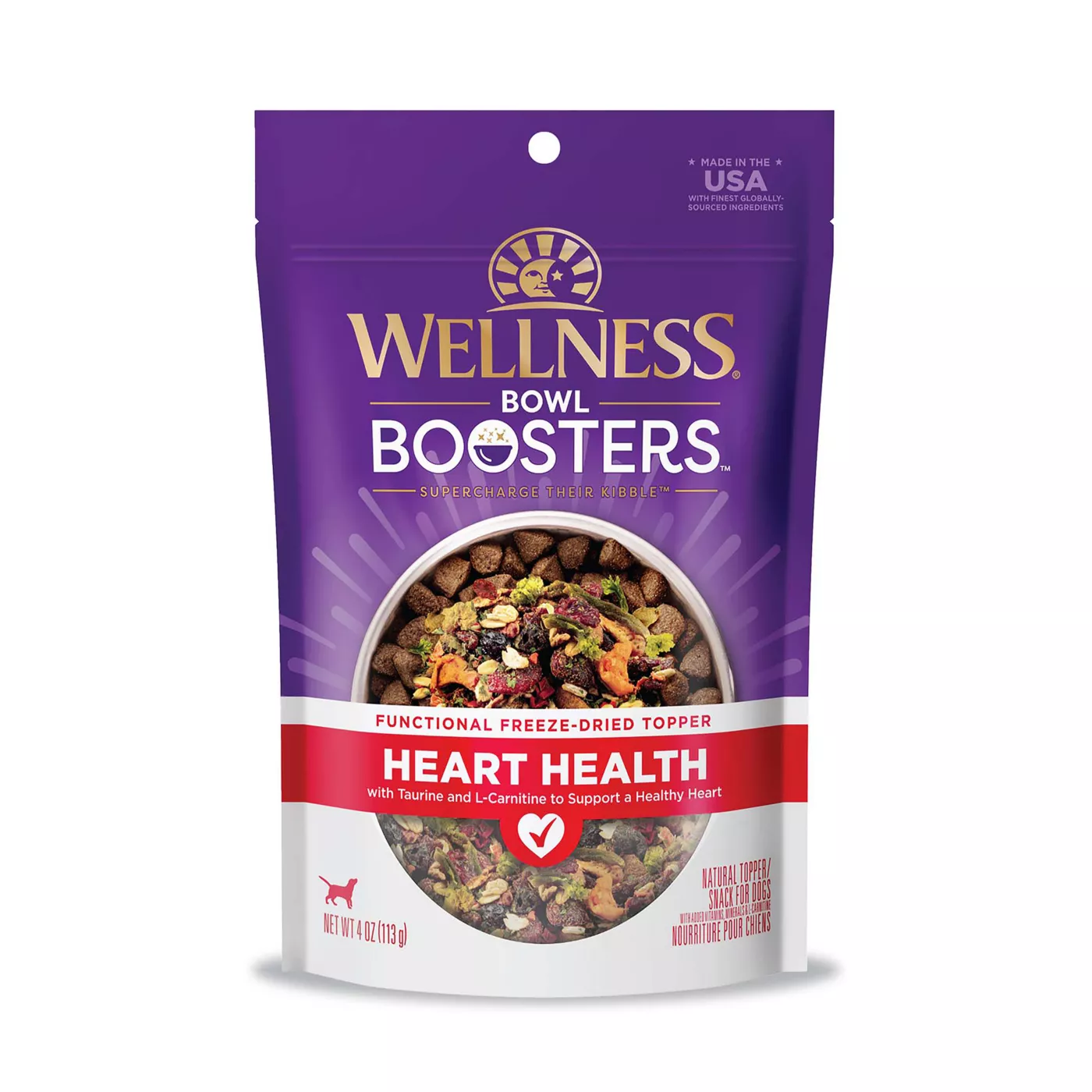 Wellness CORE Bowl Boosters All Life Stage Dog Food Topper Heart Health Chicken