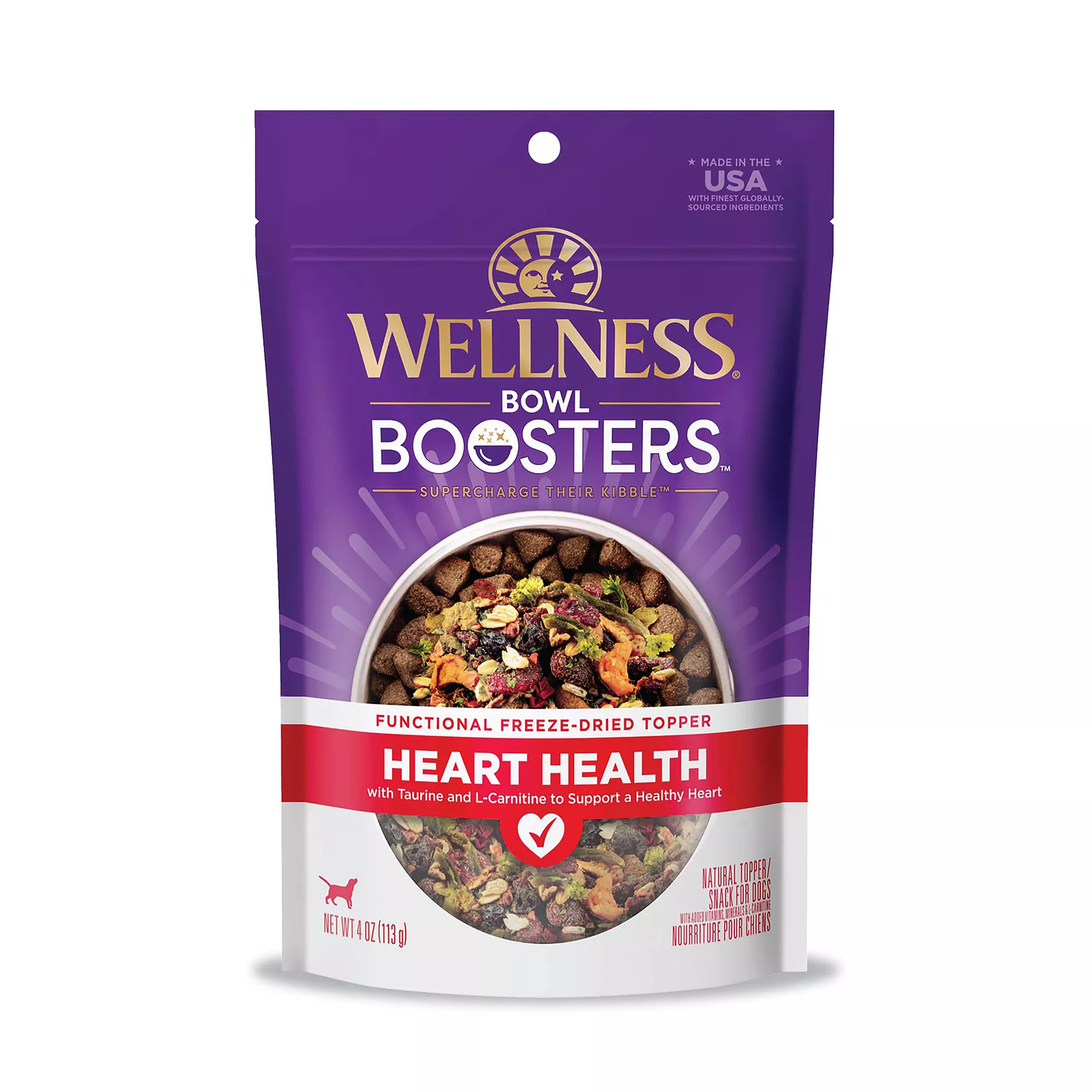 Wellness® CORE® Bowl Boosters All Life Stage Dog Food Topper - Heart Health, Chicken