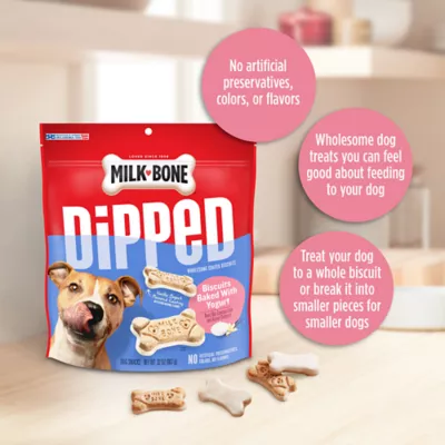 Product Milk-Bone Dipped Dog Treat All Ages - Vanilla Yogurt