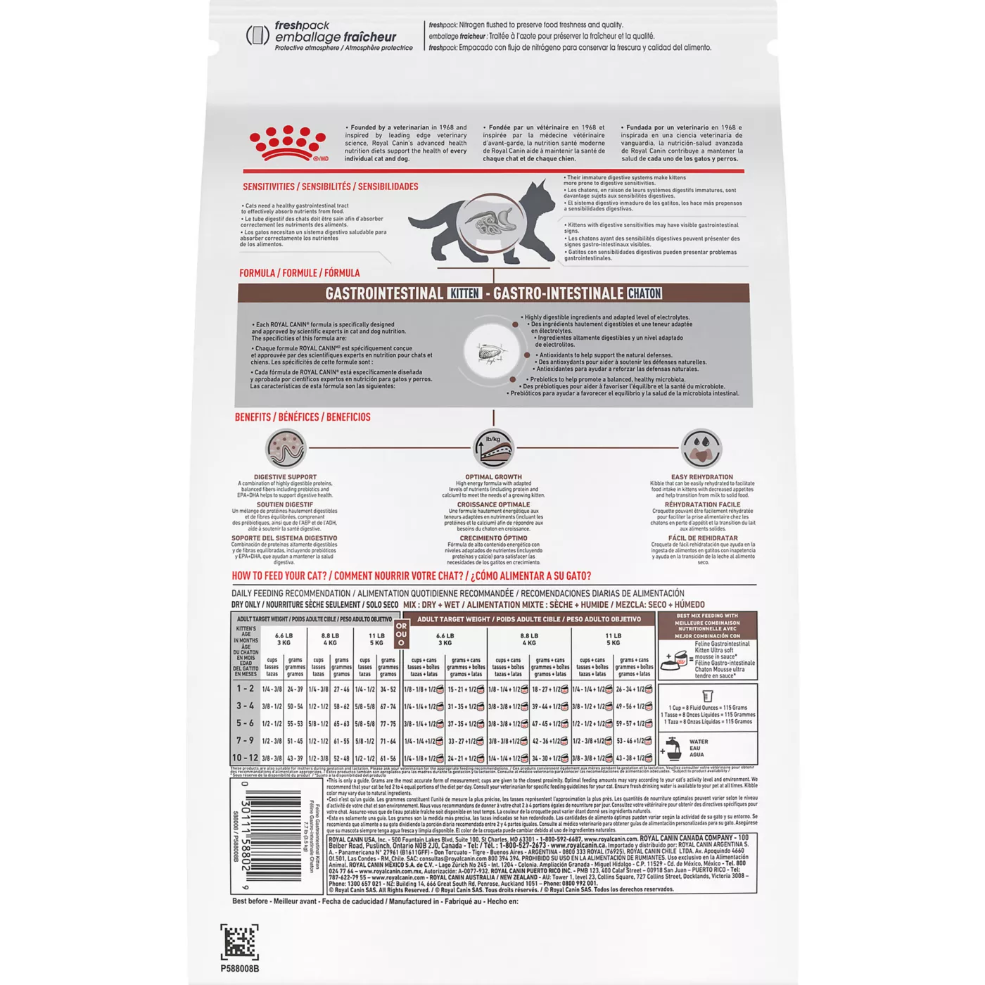 Gastrointestinal kitten food best sale