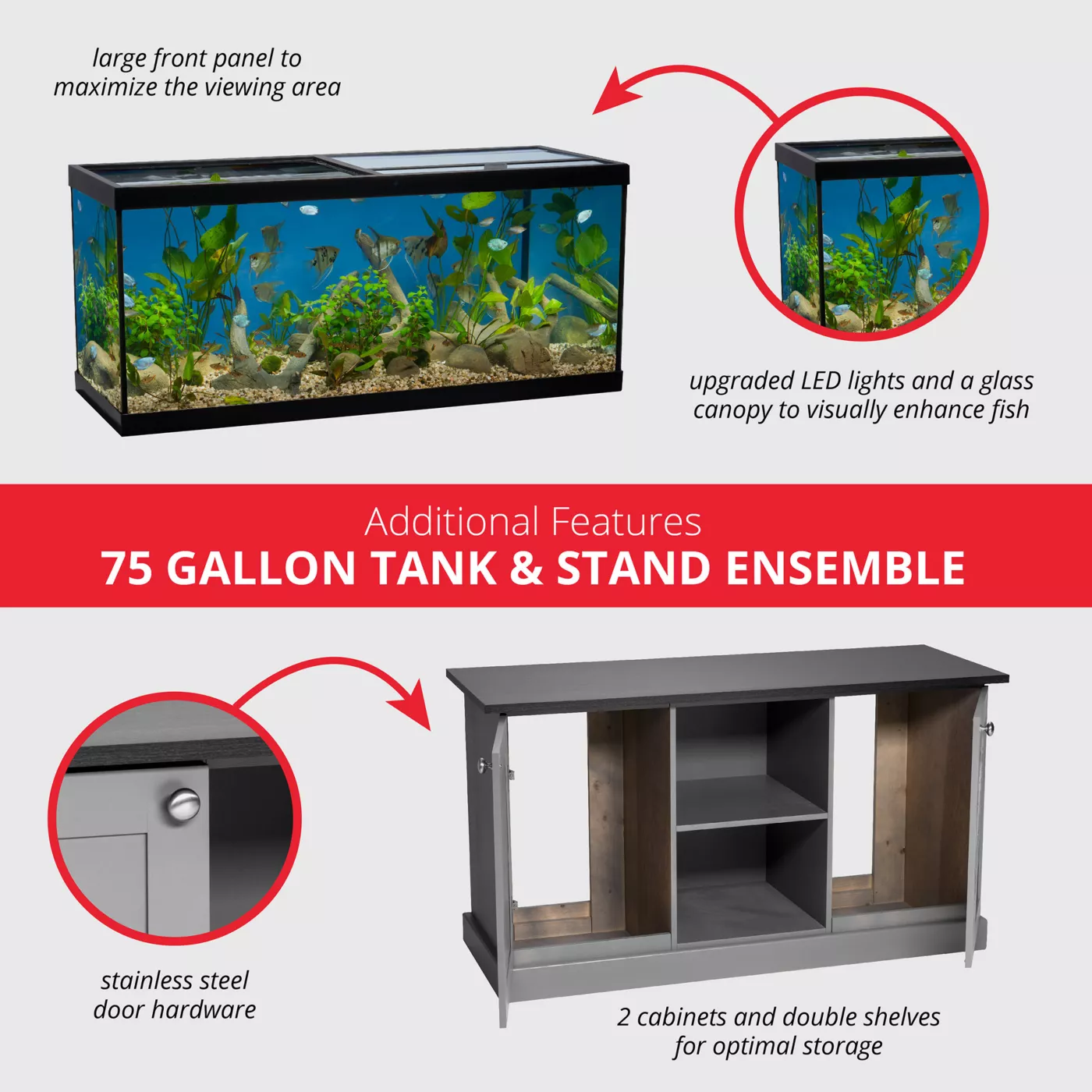 Product Marineland® High Definition LED Ensemble - 75 Gallon