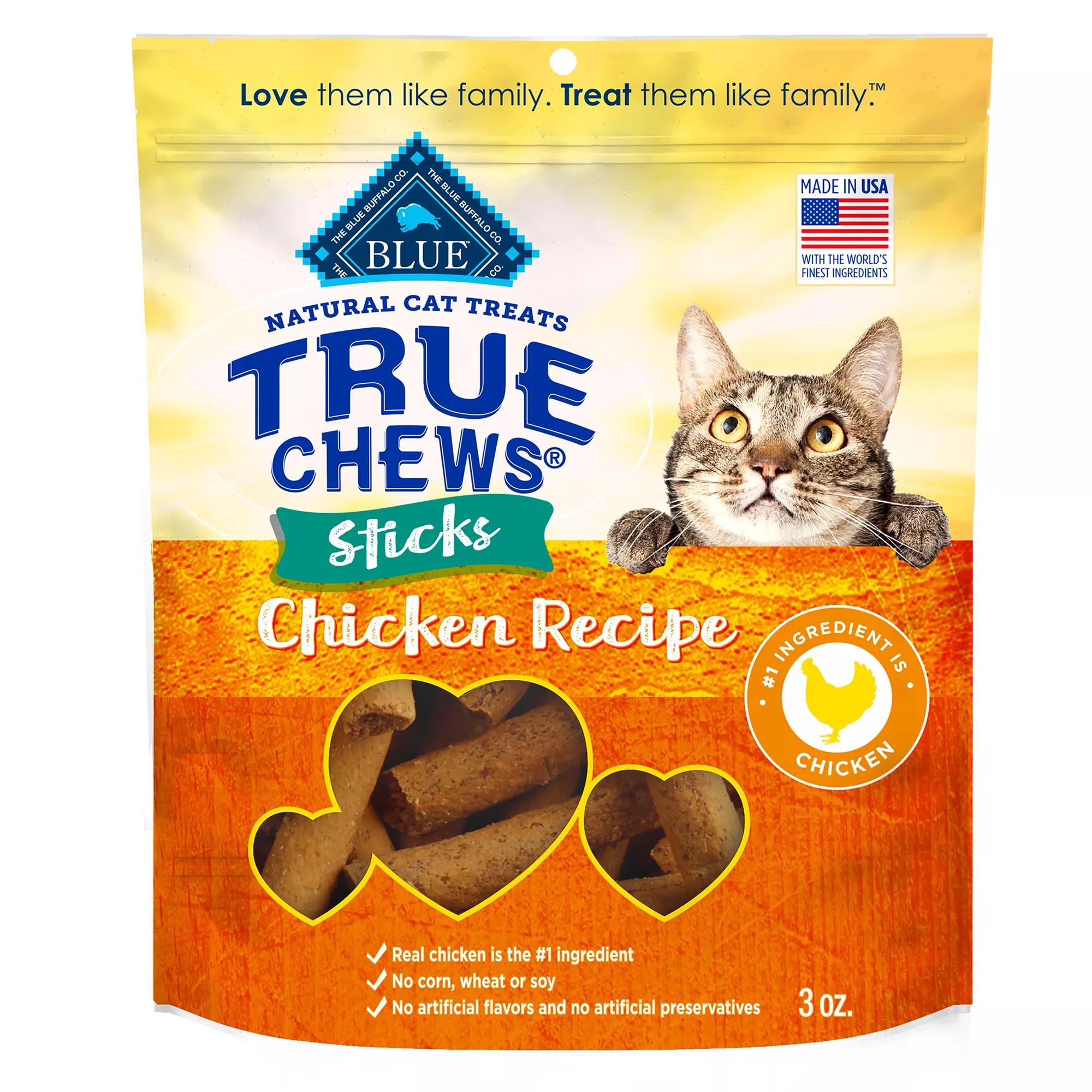 Blue Buffalo® True Chews  All Life Stages Treat Cat Treats - Natural, Chicken