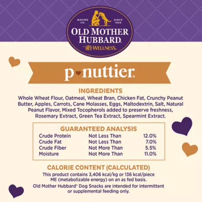 Product Old Mother Hubbard® P-Nuttier Large Biscuit Dog Treats - Natural