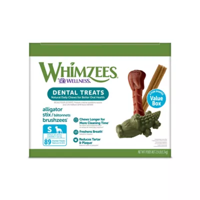 Product WHIMZEES Variety Value Pack Small Dental Dog Treat - Natural, 89 Count