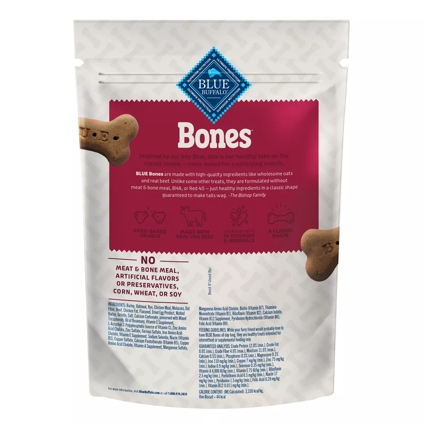 Product Blue Buffalo®   All Life Stages Treat Dog Treats - Natural, Beef