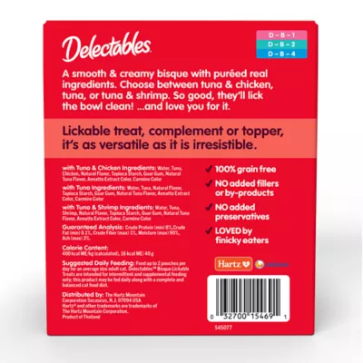 Product Hartz Delectables Lickable Treats™ Bisque Cat Treats - Variety Pack, 12ct