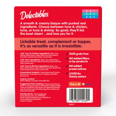 Hartz Delectables® Lickable™ Cat Treat - Bisque Variety Pack - Image 8