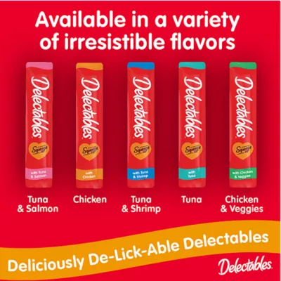 Product Hartz Delectables Lickable Treats™ Squeeze Up Senior Cat Treats - Variety Pack, 4ct