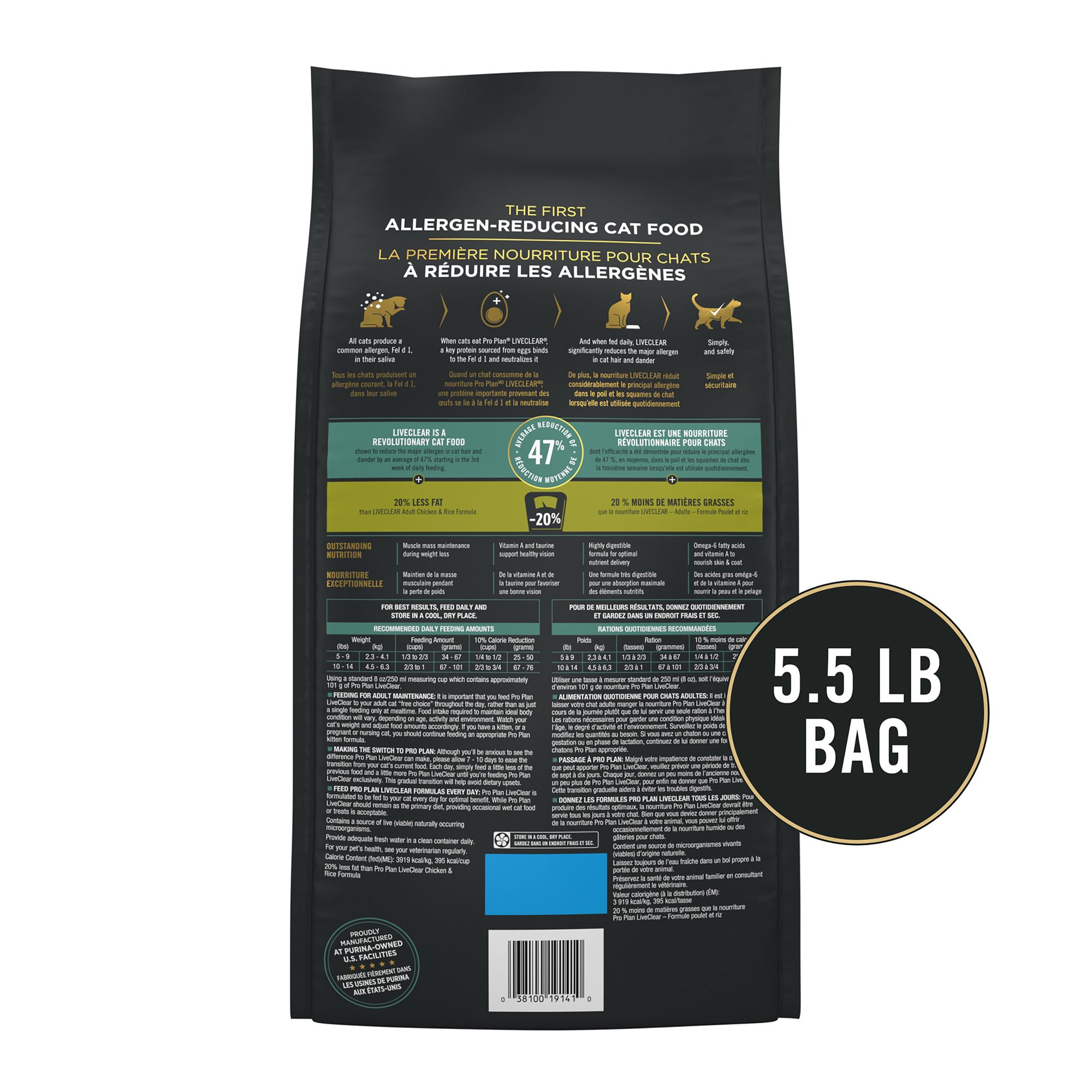 Purina Pro Plan LiveClear Allergen Reducing Adult Dry Cat Food