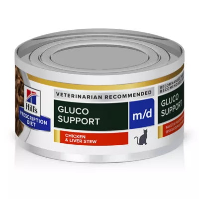 Product Hill's Prescription Diet m/d Gluco Support Adult Wet Cat Food - Chicken & Liver Stew, 2.9 oz