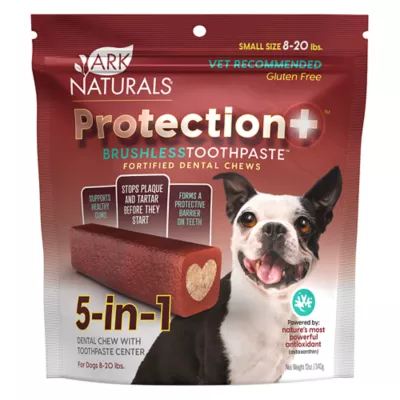 Product Ark Naturals® Protection+ Brushless Toothpaste 5-in-1 Small Dog Dental Chews - 8-20 lbs.