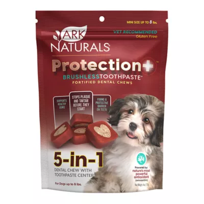 Product Ark Naturals® Protection Plus Brushless Toothpaste 5-in-1 Extra Small Dog Dental Chews