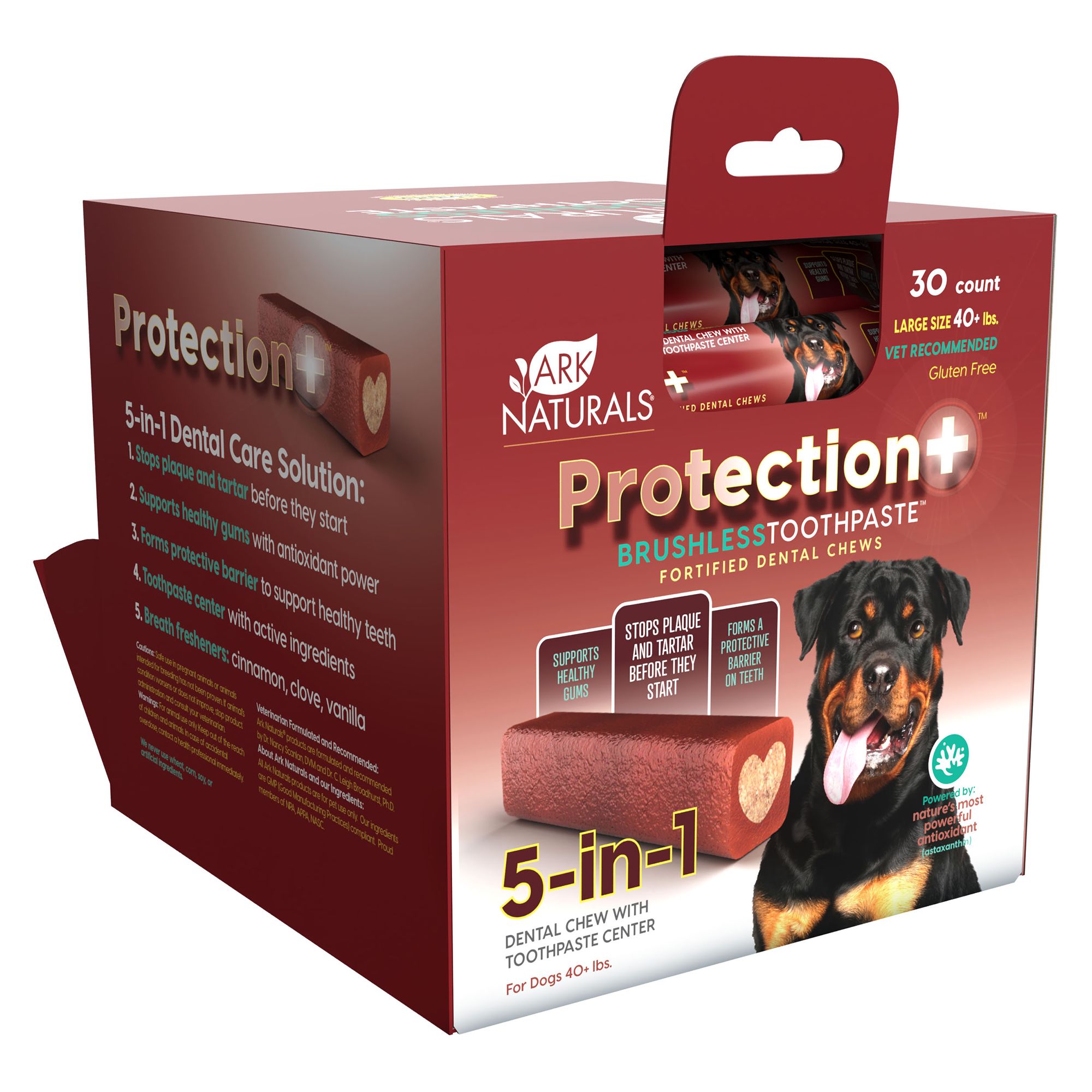 Ark Naturals Protection Brushless Toothpaste 5 In 1 Dog Dental Chew 1 Count Dog Dental Treats Petsmart