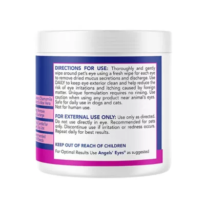 Product Angels' Eyes Gentle Tear Stain Wipes for Dogs - Presoaked Textured Wipes - 100 ct