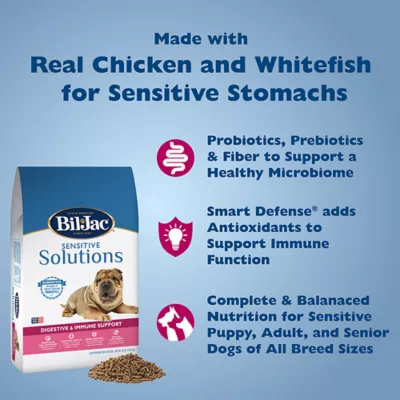 Product Bil-Jac Sensitive Solutions Digestive & Immune Support All Life Stage Dry Dog Food - Chicken & Fish