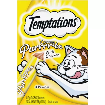 Product Temptations™ Creamy Purée Lickable Adult Cat Treats - Puree, Chicken