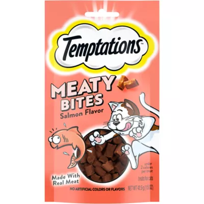 Product Temptations™ Meaty Bites Soft & Savory Adult Cat Treat - Soft, Salmon