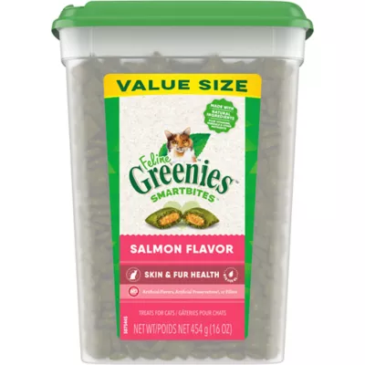 Product Greenies™ Feline Greenies SmartBites Skin & Fur Health Adult Cat Treats - Salmon