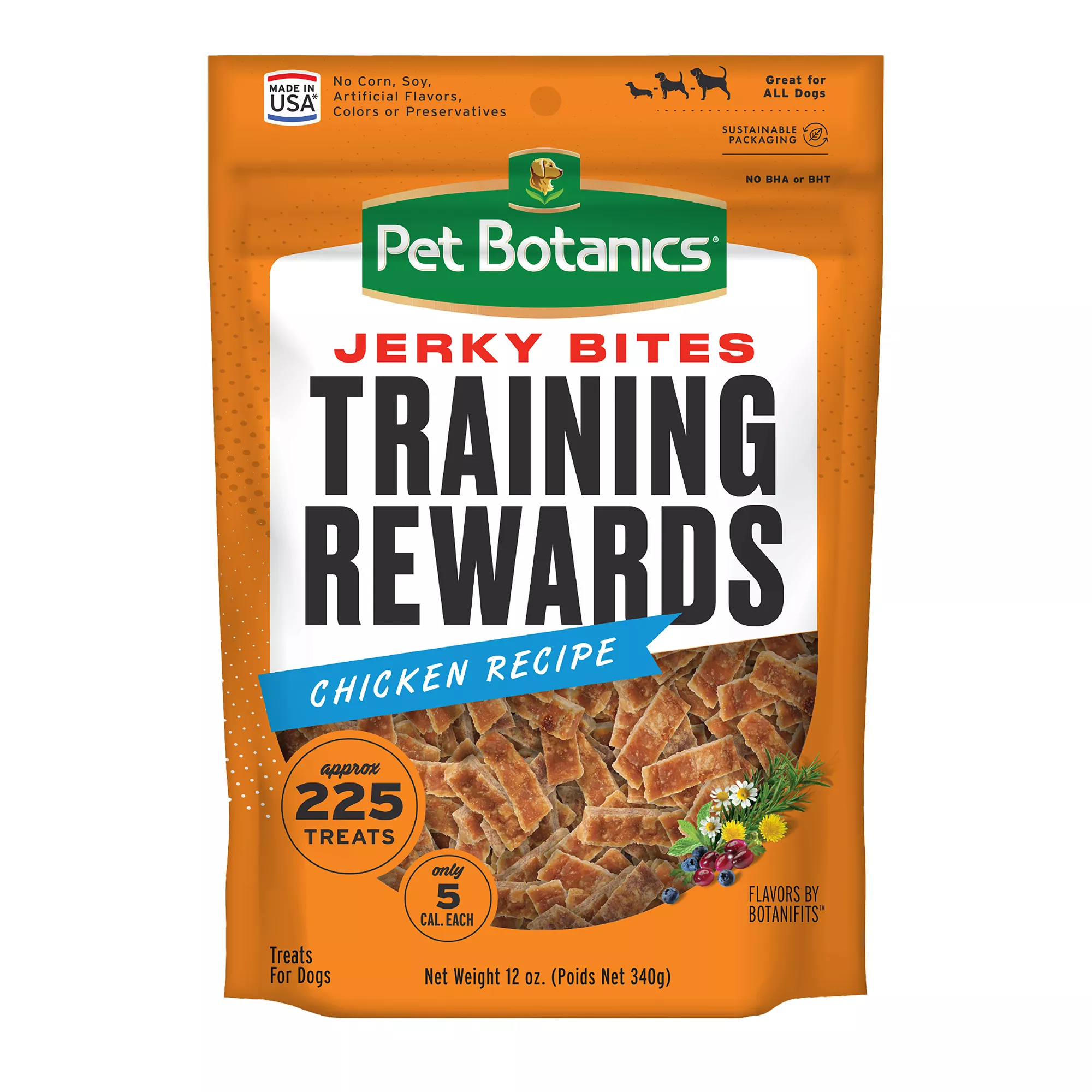 Pet Botanics Training Reward Jerky Bites Dog Treat - Chicken