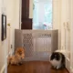 Product Cardinal Gates Decorative Gray Geometric Freestanding Pet Gate