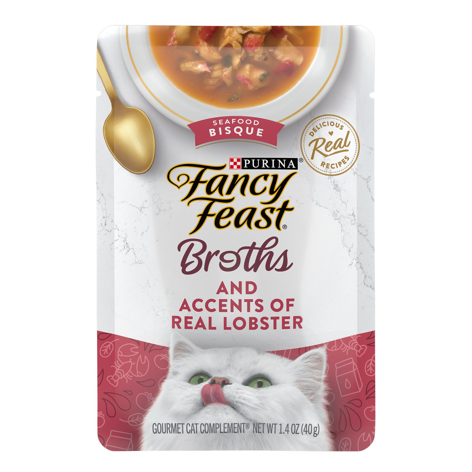 Fancy Feast® Broths Adult Cat Wet Complement - Grain Free, Limited Ingredients, 1.4 Oz by Fancy Feast