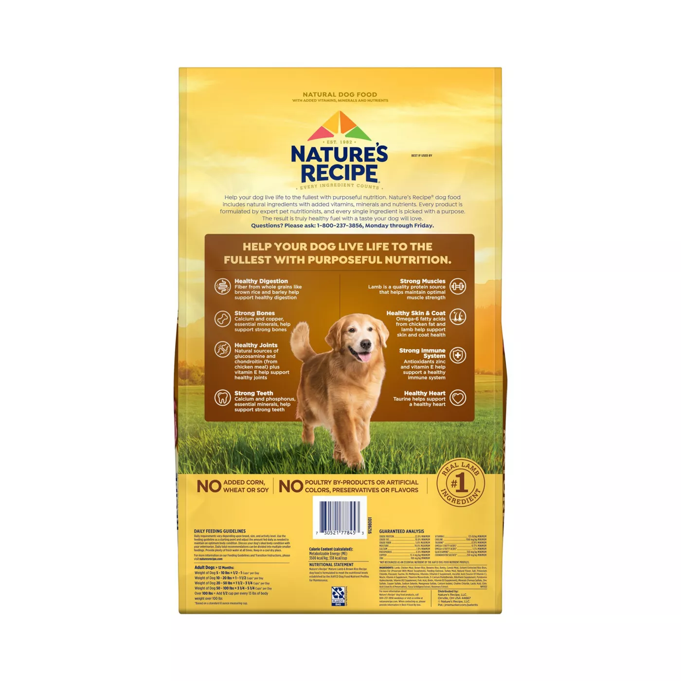 Nature s Recipe Dry Dog Food Senior Lamb Rice