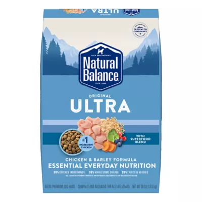 Natural Balance Ultra Adult Dry Dog Food With Grain Chicken Barley