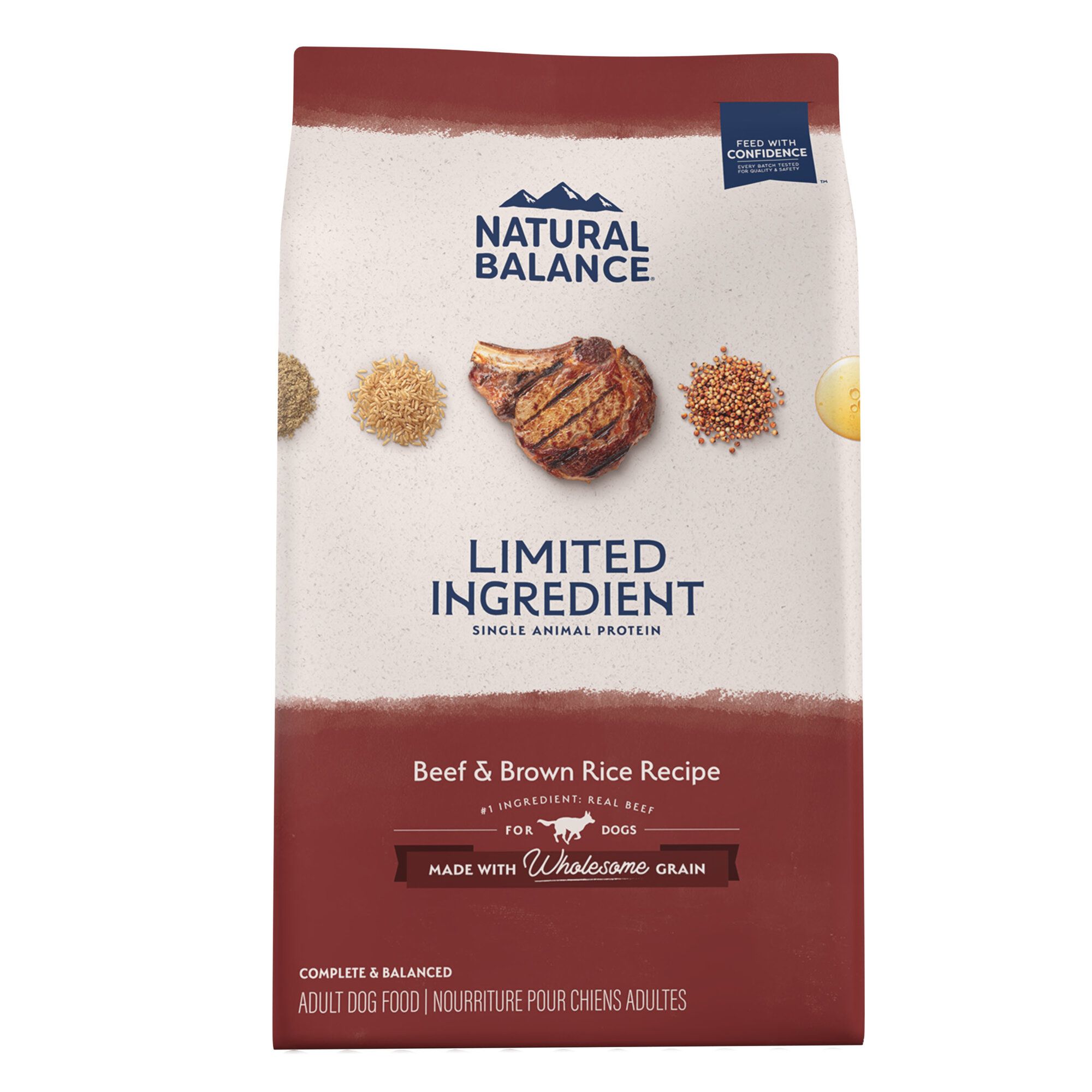 Natural Balance Limited Ingredient Beef Brown Rice Dry Dog Food 4lb