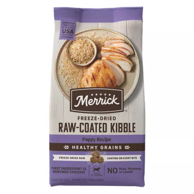 Product Merrick® Healthy Grains Raw Coated Puppy Dry Dog Food - Chicken, Carrageenan Free, Corn Free