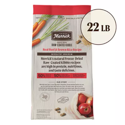 Product Merrick® Healthy Grains Raw-Coated Kibble Adult Dry Dog Food - Real Beef & Brown Rice