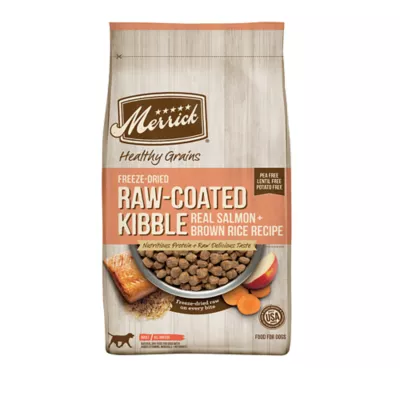 Merrick® Raw-Coated Kibble Adult Dry Dog Food - Natural, Grains, Freeze Dried, Salmon & Brown Rice - Image 1