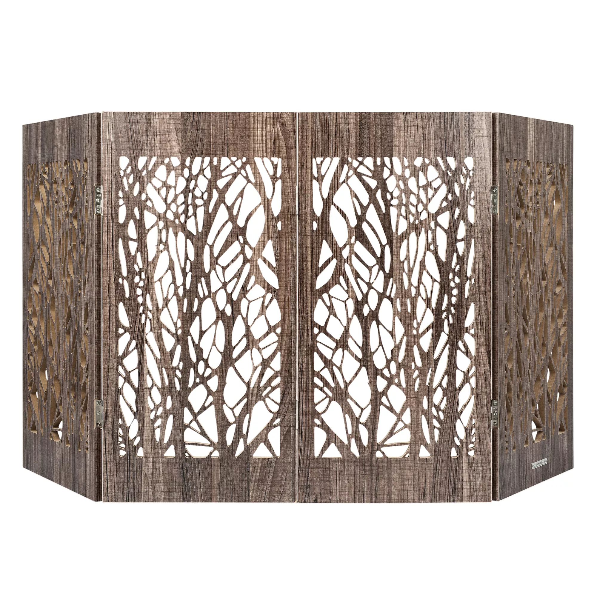 Cardinal Gates Decorative Barnwood Branches Freestanding Pet Gate