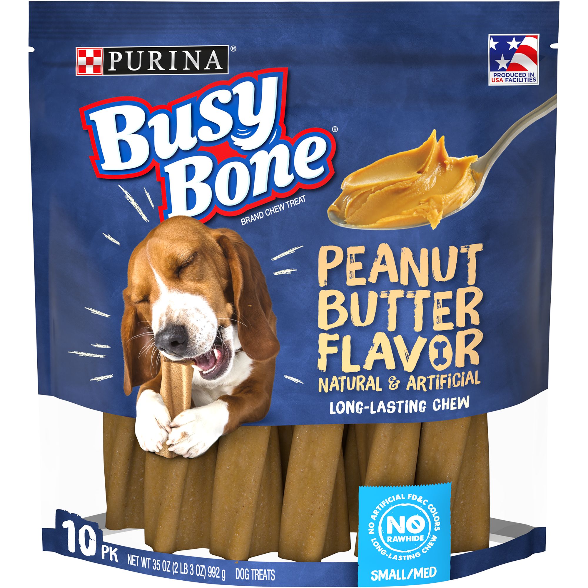 Purina Busy Bone Small Medium Dog Treat Peanut Butter