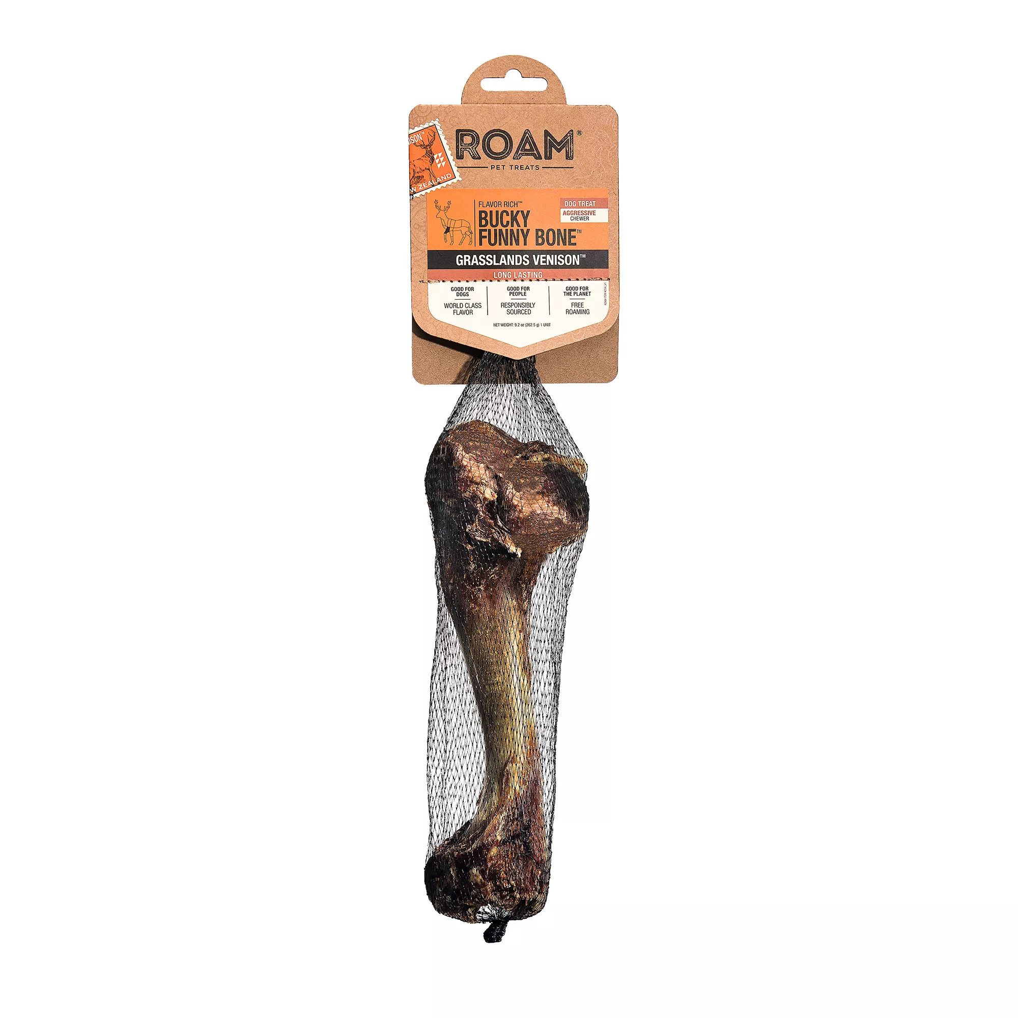 ROAM® Bucky Funny Bone Dog Treat - Grasslands Venison