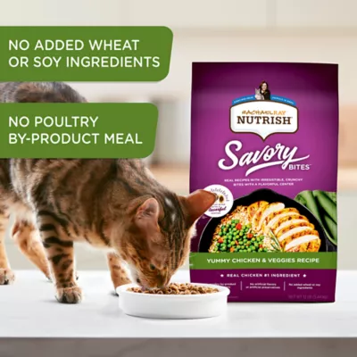 Product Rachael Ray Nutrish Savory Bites Dry Cat Food Adult - Chicken, Veggies