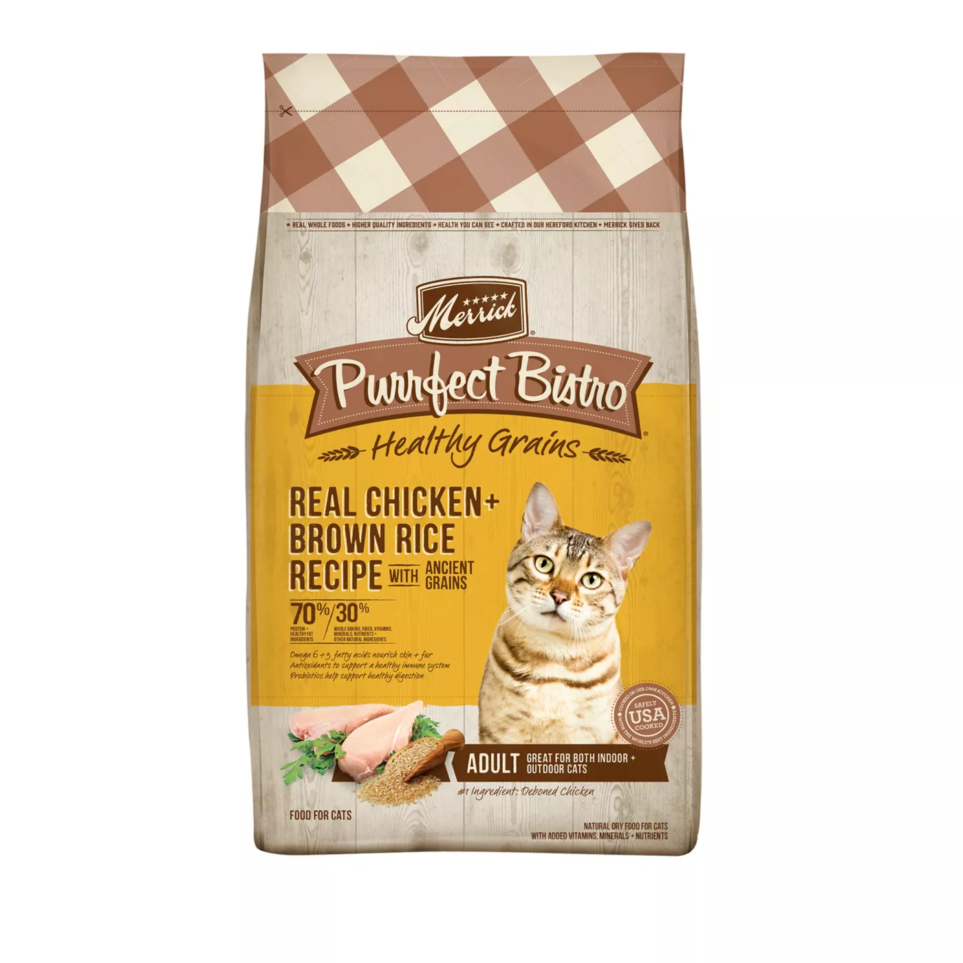 Merrick Purrfect Bistro All Life Stages Dry Cat Food Chicken No Artificial Colors or Flavors