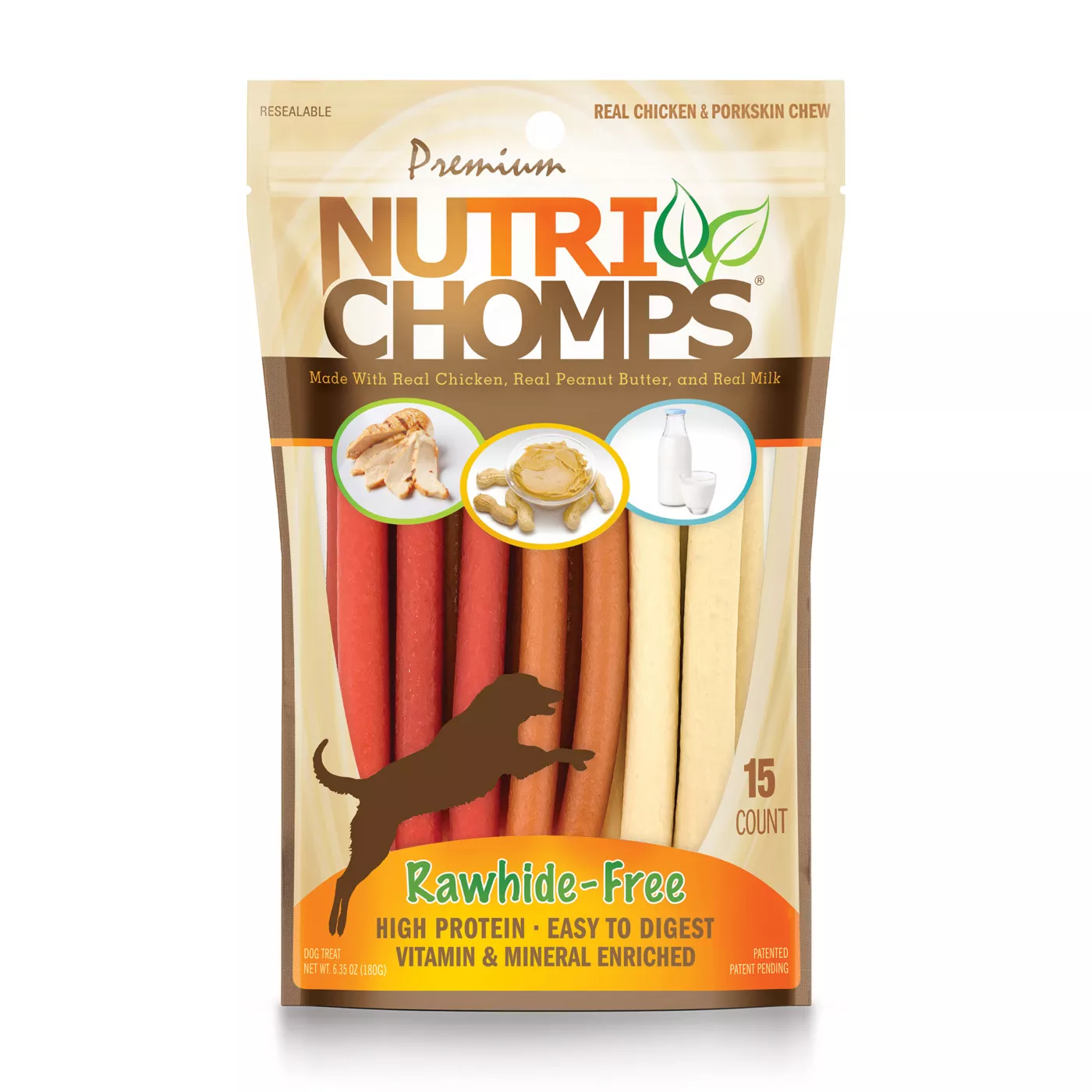 Product Nutri Chomps 5" Rawhide Free Twists Dog Treat - Assorted Flavors