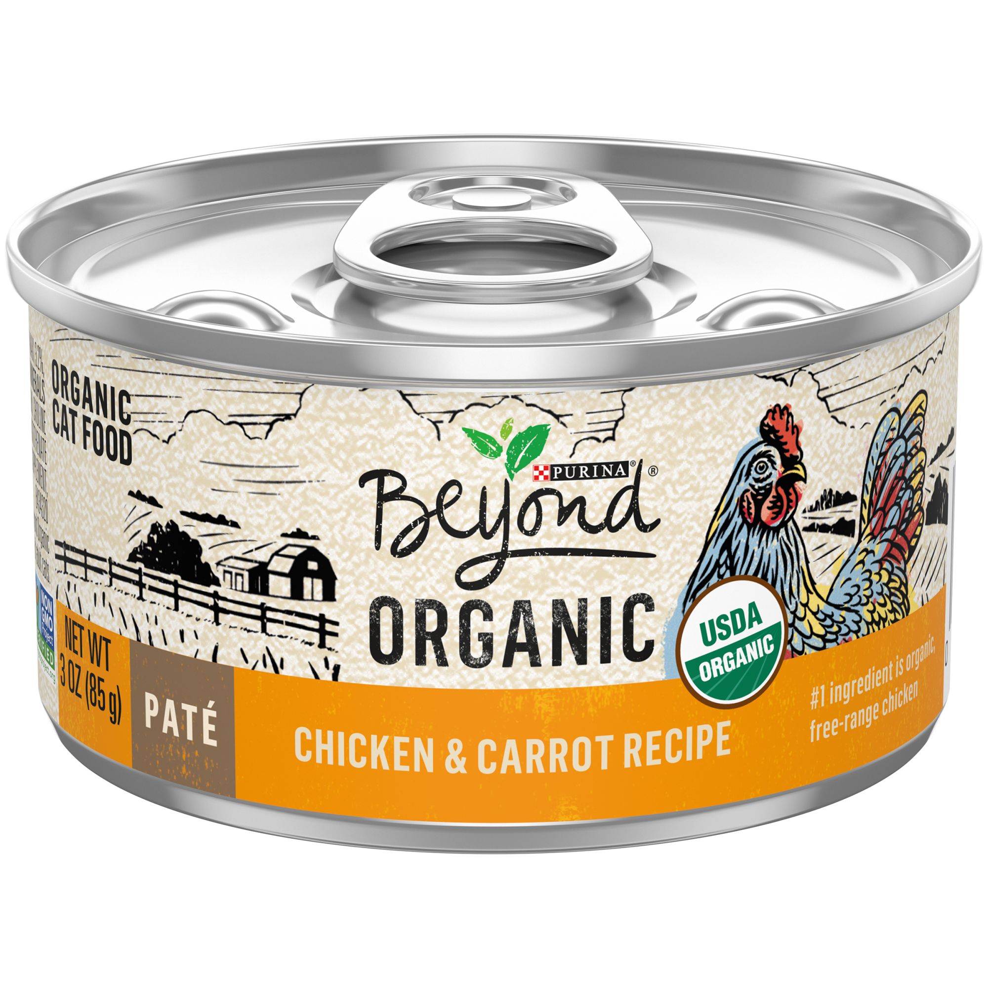 Purina Beyond Organic Adult Cat Wet Food 3.33 oz. Organic