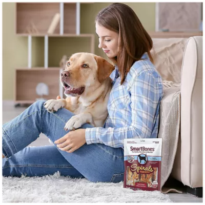 Product SmartBones® Spirals Variety Dog Treat - Chicken, Pork & Beef