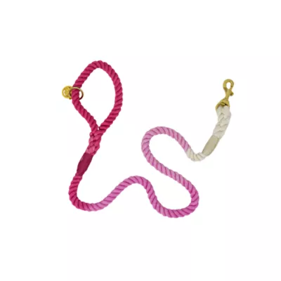 Product Pink Papyrus Maggie Pink Ombre Rope Dog Leash: 4-ft long