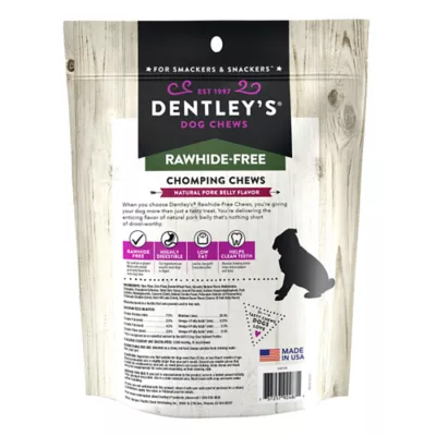 Product Dentley's® Rawhide-Free Mini Chomping Chews Dog Chew - Pork Belly, 2 lb