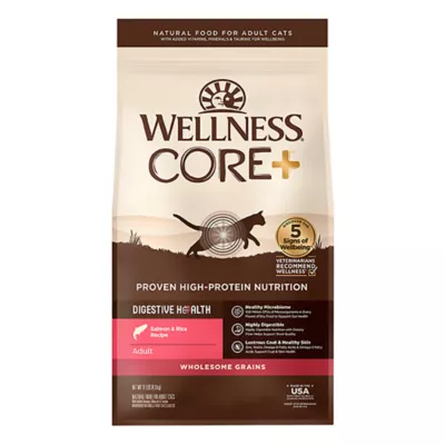 Wellness® CORE+ Digestive Health Adult Cat Food - Natural, Salmon and Rice - Image 1