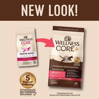 Wellness® CORE+ Digestive Health Adult Cat Food - Natural, Salmon and Rice - Image 4