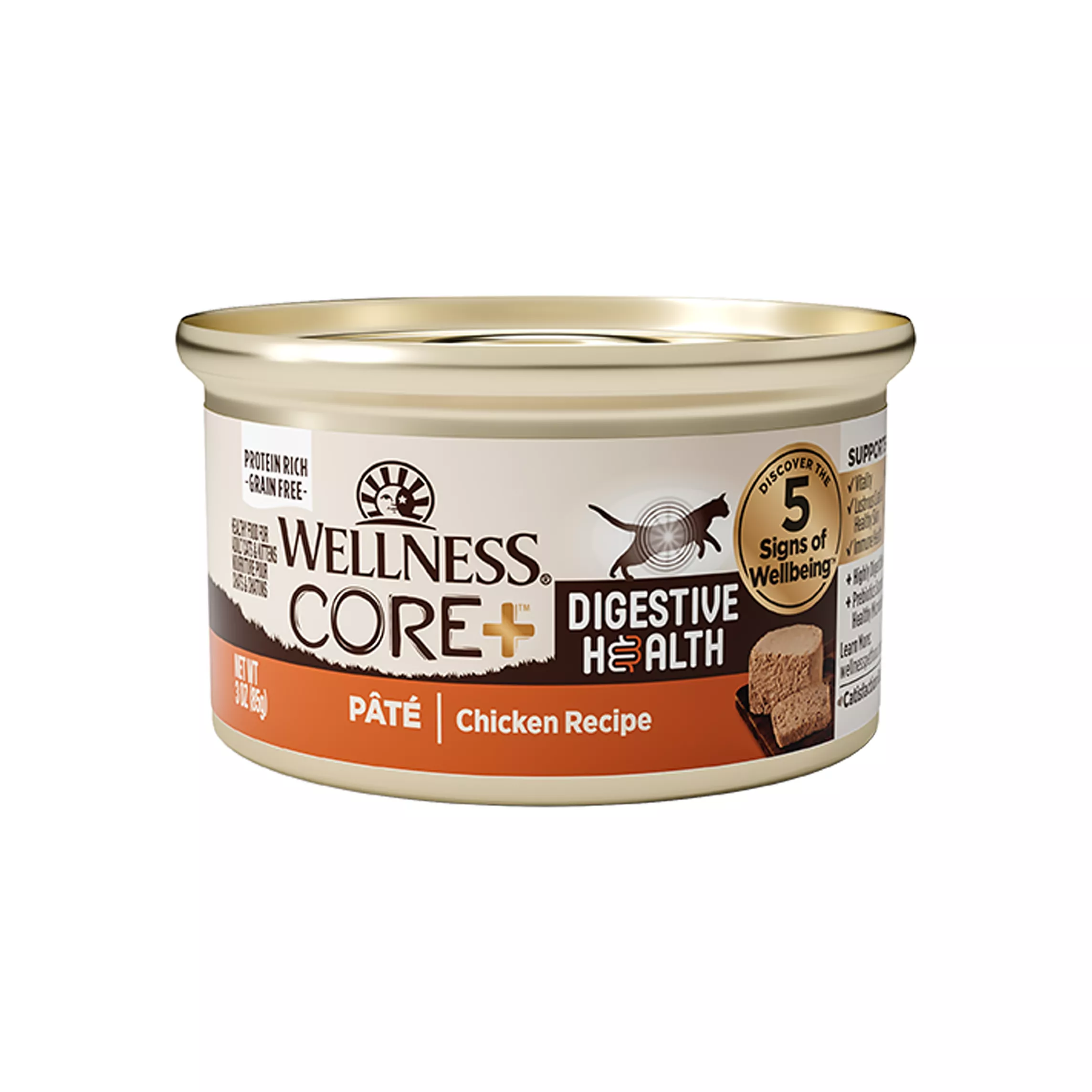 Wellness® CORE® Adult Cat Food Digestive Health, Grain Free, Chicken