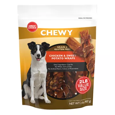 Product Great Choice®  Dog Wrapped Treat - Chicken & Sweet Potato