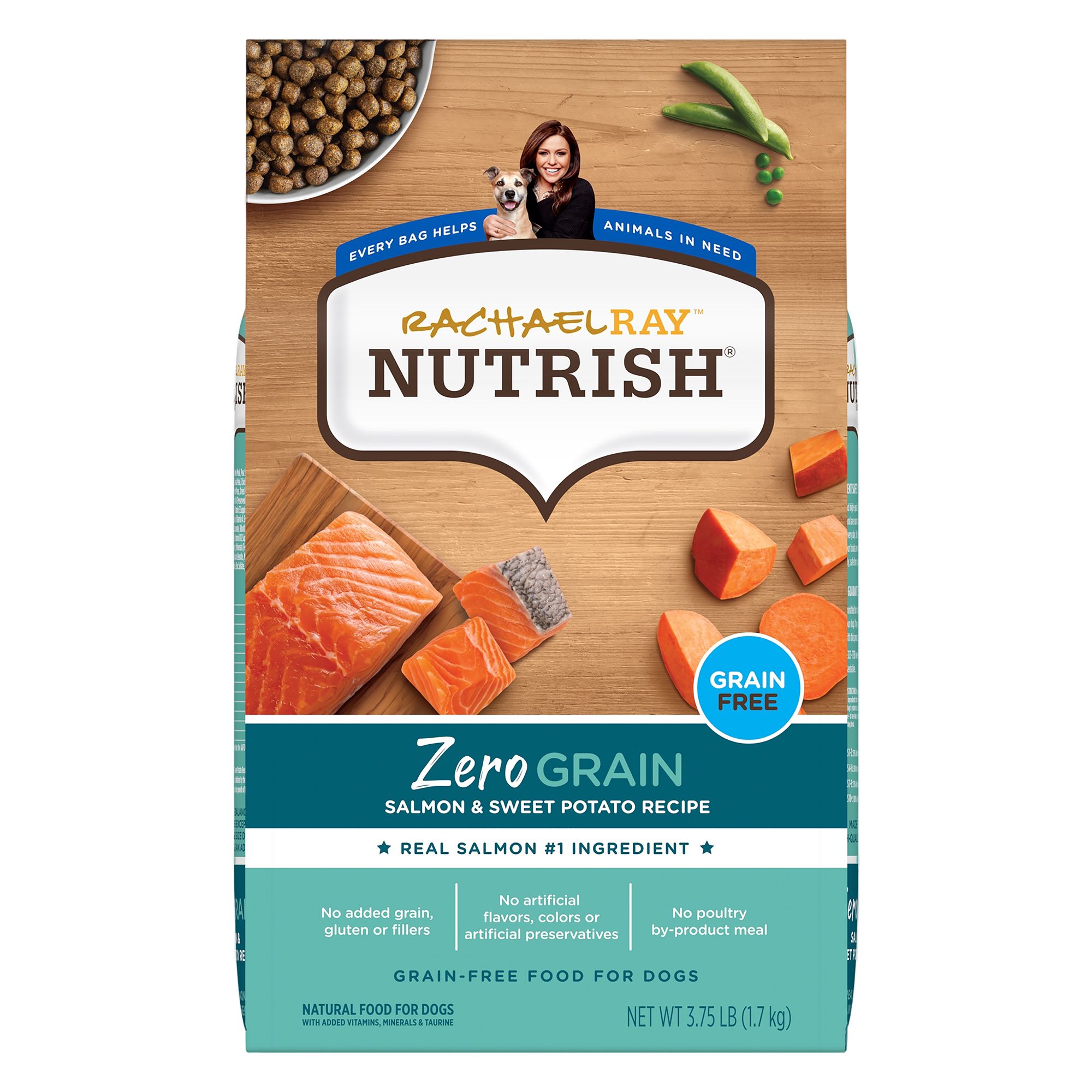 Rachael Ray Nutrish Zero Grain Adult Dry Dog Food - Salmon, Sweet ...