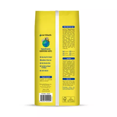 earthbath® Hypo-Allergenic Fragrance Free Grooming Wipes for Pets - Sensitive Skin - XL Towel - 100c - Image 7