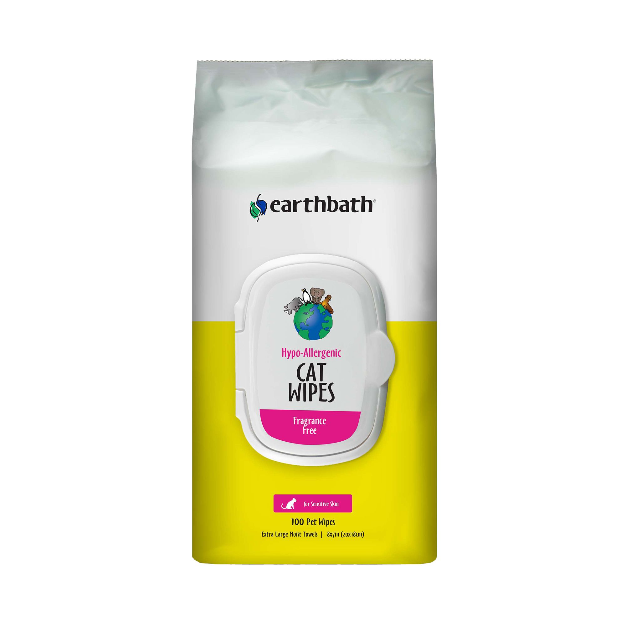 EarthBath Hypo Allergenic Fragrance Free Cat Wipes