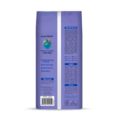 earthbath® Tushy Wipes for Pets - Rosemary & Chamomile - Neutralize Odors - XL Towel - 100ct - Image 7