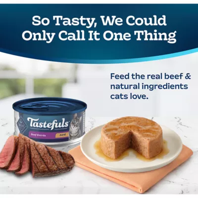 Product Blue Buffalo Tastefuls Wet Cat Food Pate - Natural, Beef